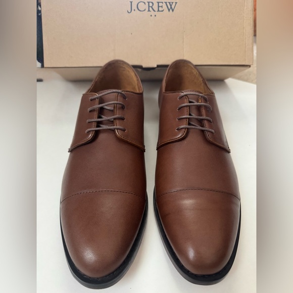J. Crew Leather Lace-Up Cap Toe (NIB, MSRP $228) - Picture 2 of 14
